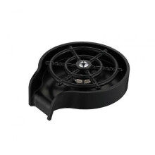 Tumbler Washer + Black ABS Base Stainless Steel Sink Tumbler Bar High Pressure Automatic Tumbler Washer