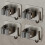 Bathroom Hook, Self Adhesive Wall Broom Hook 4 Pieces 8X6.7X4.5CM 1