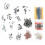 1390PCS Electronic Components Kit with Resistor, Electrolytic Capacitor, LED Diode, Transistor and Ceramic Capacitor 2