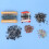 1390PCS Electronic Components Kit with Resistor, Electrolytic Capacitor, LED Diode, Transistor and Ceramic Capacitor 3