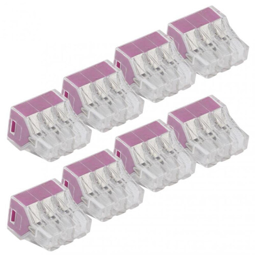50Pcs Non-Twist Push-in Quick Connect Electric Cable Terminal Block Kit (PCT-106) 2