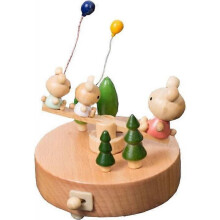 New product,Music Box Wooden Music Box with Music Music Box "Seesaw"