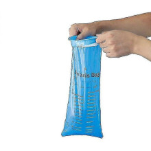 50pcs Disposable Vomit Bags Snap Ring Morning Sickness Bags Portable Blue Vomit Bags