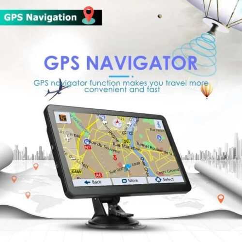 GPS πλοήγησης BIQIQI 7 ιντσών – Χάρτες Lifetime Europe 47 – Μαύρος 2