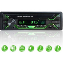 60W x 4 Bluetooth FM Στερεοφωνικό Ραδιόφωνο Αυτοκινήτου MP3 Player Υποστήριξη Hands-free USB S