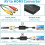 Μετατροπέας RCA σε HDMI - LECOO - Προσαρμογέας AV σε HDMI - 720P/1080P - Προηγμένη επεξεργασία 4