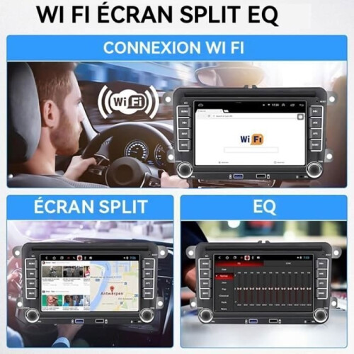 Podofo 2Din 7 ιντσών ραδιόφωνο αυτοκινήτου Android για Volkswagen Passat B6 B7 Golf 5 6 Pl 2