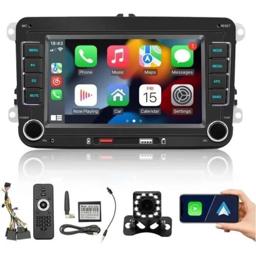 Ραδιόφωνο αυτοκινήτου 2-Din, Bluetooth, οθόνη αφής 7 ιντσών, GPS, σύστημα hands-free, κάμερα