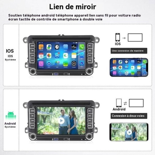 Podofo 2Din 7 ιντσών ραδιόφωνο αυτοκινήτου Android για Volkswagen Passat B6 B7 Golf 5 6 Pl 1