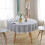 Round tablecloth Striped tablecloths Fringe table runner Simple and elegant home textiles for indoor 5