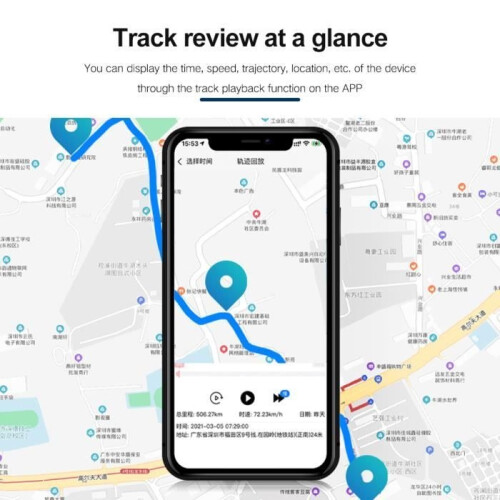 Μίνι GPS tracker με ισχυρό μαγνήτη, παγκόσμια κάλυψη με μικρόφωνο, για 2