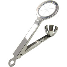 Stainless Steel Egg Slicer Wedger Cutter Divides Hard Boiled Eggs Into 6 Equal Segments in One Action Ref:dDU