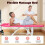 Foldable Massage Table Spa Bed,Folding Salon Reclining Chair,Pink 4