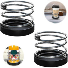 Universal Car Drink Holder 2pcs Universal Car Coffee Car Spring Car Water Metal Universal Black