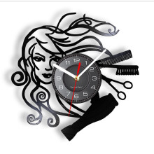 Black Silent Quartz Sweep Movement Wall Clock for Bedroom Easy to Hang 12 Inch