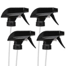 4pcs Trigger Spray Nozzle Replacement Heads for Glass & Plastic Bottles - Fro Sprayer