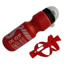 (Red) Leak-proof Sports Drink Equipment Ergonomic Design Bike Water Bottle Lightweight Bpa-free Cycling Bottle Fitness Gear Convenient