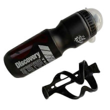 (Black) Leak-proof Sports Drink Equipment Ergonomic Design Bike Water Bottle Lightweight Bpa-free Cycling Bottle Fitness Gear Convenient