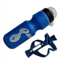 (Blue) Leak-proof Sports Drink Equipment Ergonomic Design Bike Water Bottle Lightweight Bpa-free Cycling Bottle Fitness Gear Convenient