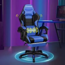 (Elite - Black & Blue) ELFORDSON Gaming Office Chair Extra Large Pillow