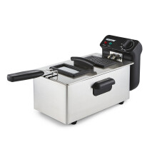 Geepas Deep Fat Fryer 3L Stainless Steel Fryer Viewing Window, 2100W