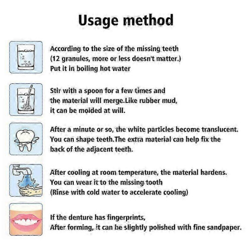 (10g) Temporary Tooth Repair Teeth Gaps False Teeth Solid Glue Denture Adhesive 2