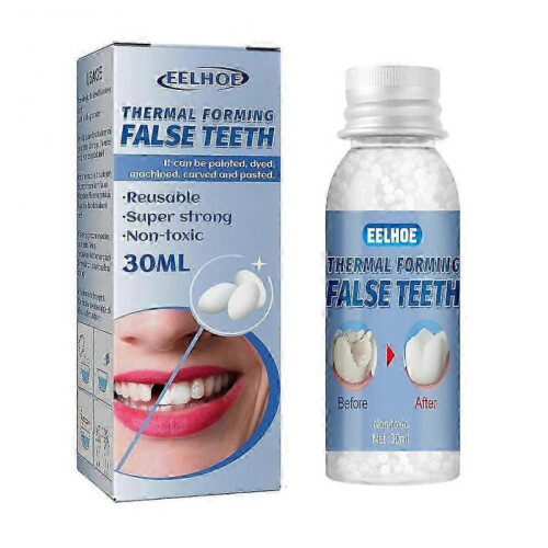(30ml Box) Temporary Tooth Repair Teeth Gaps False Teeth Solid Glue Denture Adhesive