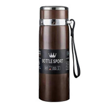 (Coffee) 316 Stainless Steel Insulated Mug Large Capacity Vacuum Thermos Outdoor Portable Car Insulated Water Bottle 1000ml