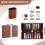 Backgammon Set 2 players, Classic Board Games with Leather Case 4