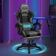 (Elite - Black & Grey) ELFORDSON Gaming Office Chair Extra Large Pillow