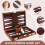 Backgammon Set 2 players, Classic Board Games with Leather Case 6