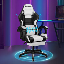 (Elite - White) ELFORDSON Gaming Office Chair Extra Large Pillow