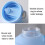 (Purple) 1500ml Large Capacity Gradient Straw Cup Sports Bottle With Scale 4