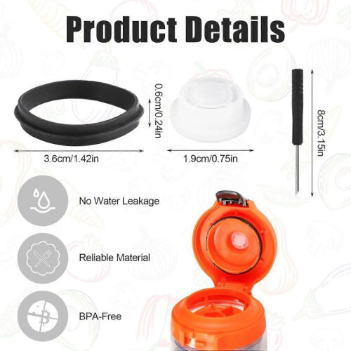 Dosing Valves Compatible with Gatorade 32oz Water Bottle, 11 Pack 1
