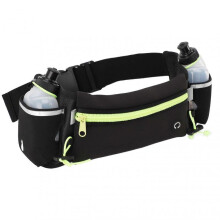 Running Belt Waist Bag, Waterproof and Reflective, Sports Hip Bag with Water Bottle and Holder for Hiking, Cycling, Training, Jogging, Sports