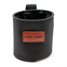 Outdoor water bottle holder, storage bag, chair attachment, camping, hiking, drink container, Oxford fabric, black