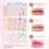 Συσκευασία 2 ροζ ορού περιποίησης χειλιών, lip gloss που αλλάζει χρώμα, lip oil 3