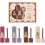 Σετ 4 lip gloss σε σχήμα κουνελιού, υγρό κραγιόν με ματ βελούδινο αφρό, σετ μακιγιάζ 1