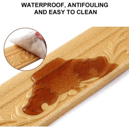 Αυτοκόλλητη ζωφόρος τοίχου 10m x 8cm x 5mm, αυτοκόλλητη ταινία τοίχου, σοβατεπί 1