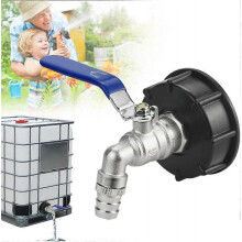 IBC Drain Tank Adapter S60x6 3/4'' Tap Valve IBC Tank Faucet Adapter Tank Adapter Water Tank Adapter