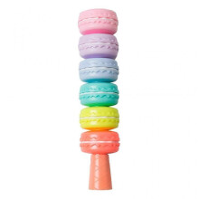 6 PCs Macaron Highlighter Portable Fluorescent Marker Pen Cartoon Highlighter Pen Detachable Combinable Design for Kids