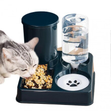 2in1 Pet Water Bottle and Dispenser – Portable Food and Water Feeder for Pets, Detachable Automatic Drinker for Cats, Dogs, and Rabbits