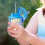 Water Sprinkler Toy for Kids Summer Cooling Bath Fun with Light Function 2