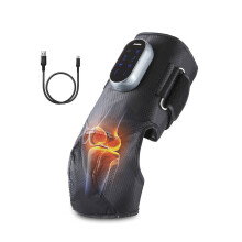 GEEPAS 2-in-1 Knee and Calf Leg Massager with Heat | Air Compression, Squeezing & Scraping Modes | LCD Touch Panel Adjustable Massage