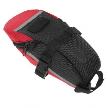Waterproof and durable mountain bike saddle bag with large opening design, versatile for repairs and items, red. Ref: 5102
