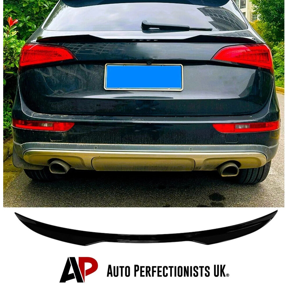 For Audi Q5 Spoiler Lip Rear Roof Wing Boot Kit Suv 4X4 2009-2017 Black 5061072668418