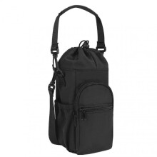 Water Bottle Bag, Insulated Cup Holder, Waterproof, Adjustable Strap, Outdoor Gear, Black