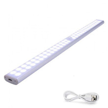 40cm LED Unterbauleuchte Schrankbeleuchtung mit Bewegungssensor USB Aufladbare Lichtleiste, Wei