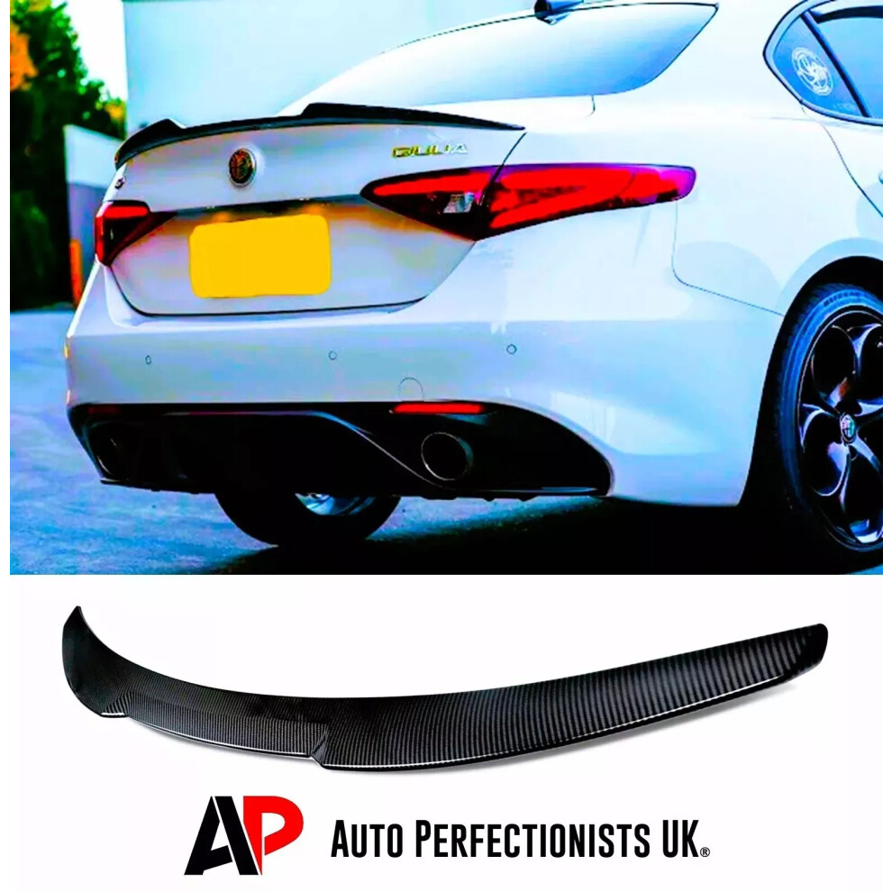For Alfa Romeo Giulia 952 Rear Boot Lip Spoiler Body Kit Style 2015+ 5061072663017