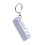 (1) 0.5m 10% Folding Keychain Plastic Folding Ruler - White 1